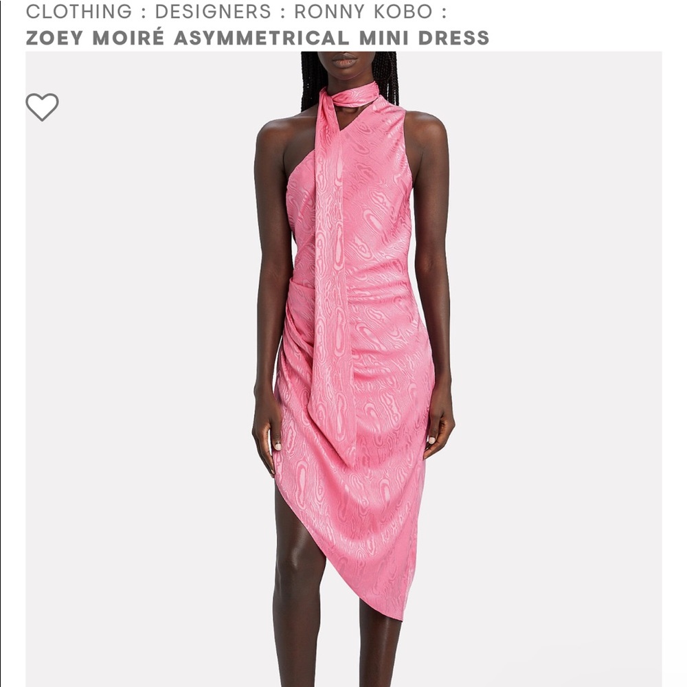 RONNY KOBO Asymmetrical Mini Dress
PINK
Small 2-4